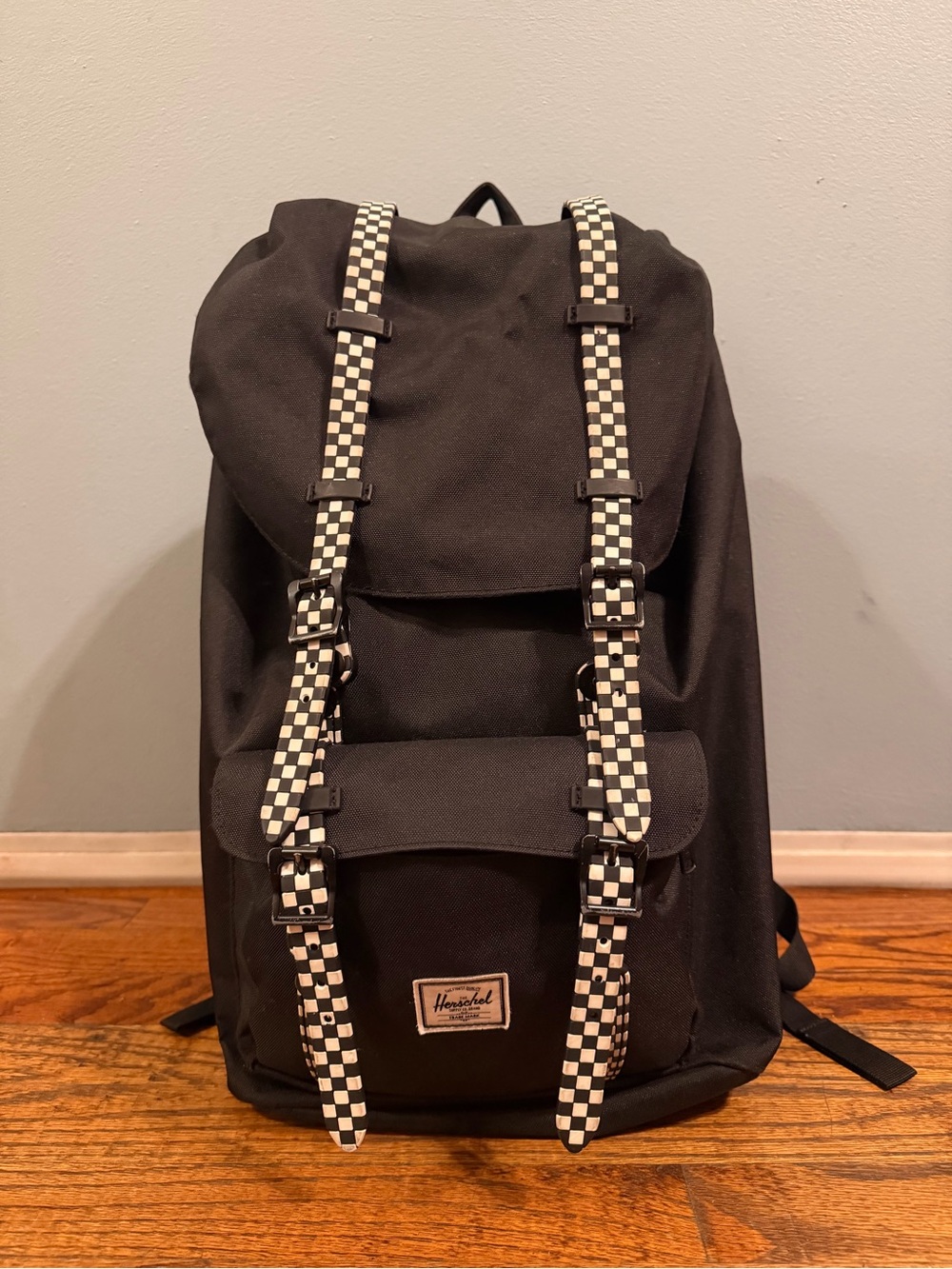 Herschel Little America Backpack with Checkerboard Straps - 30L